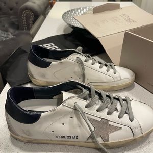 Golden Goose. Blue and white. Authentic. With dust bag and box.